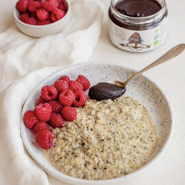 Porridge chocolat framboise