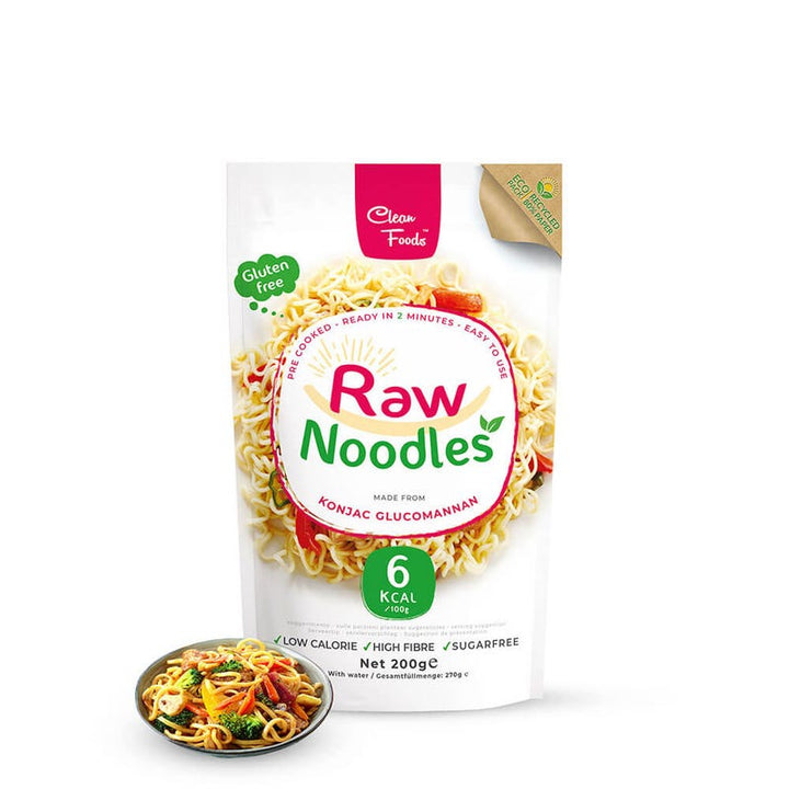 Raw noodles konjac clean foods