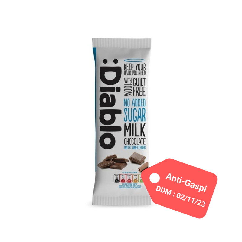 Milchschokolade ohne Zuckerzusatz 85g - Diablo