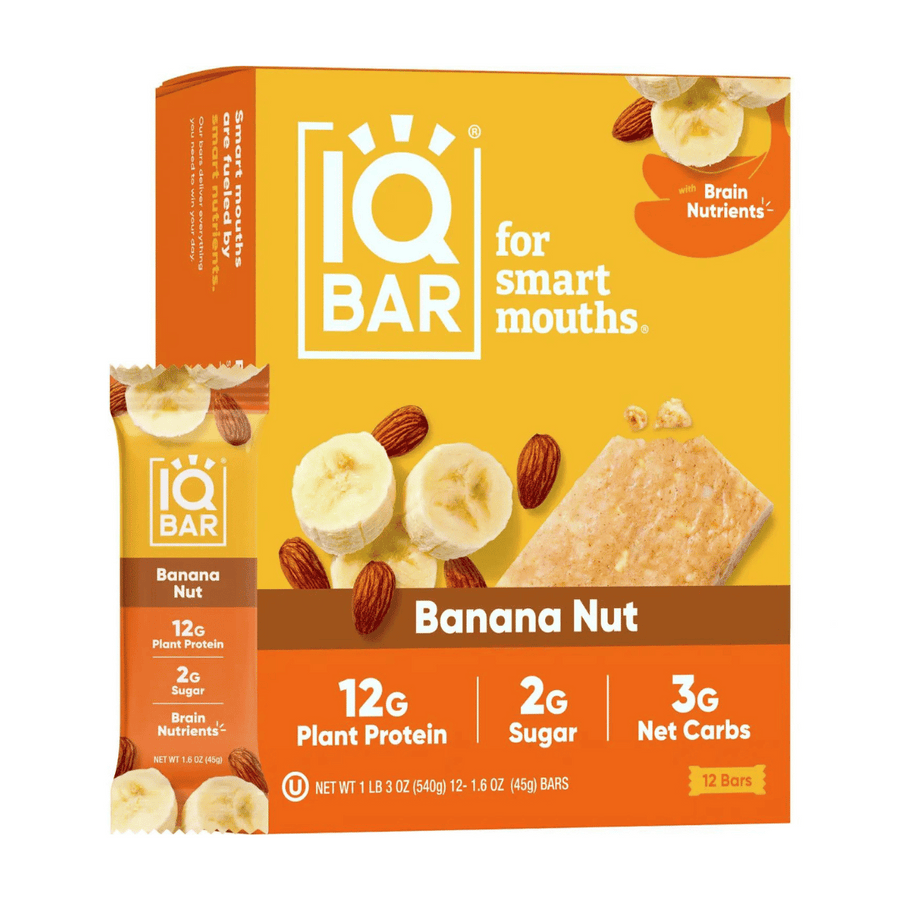 Barre Energétique Banane et Noix - IQ Bar