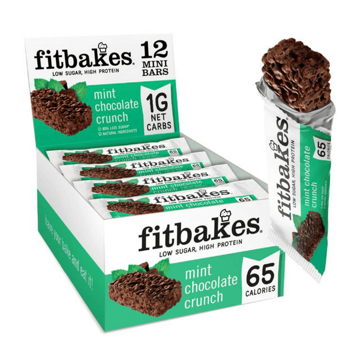 Boîte de barres chocolat à la menthe 12x19g - Fitbakes