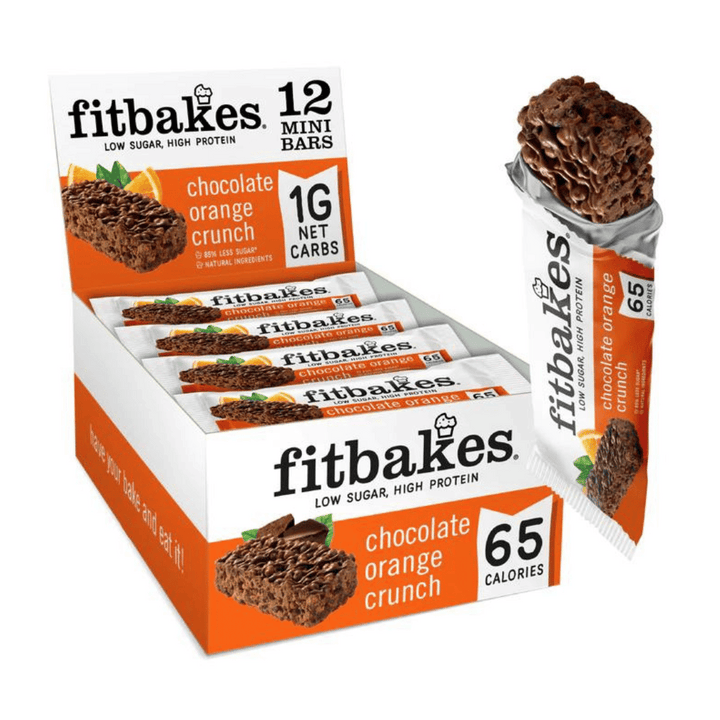 Boîte de barres chocolat orange 12x19g - Fitbakes
