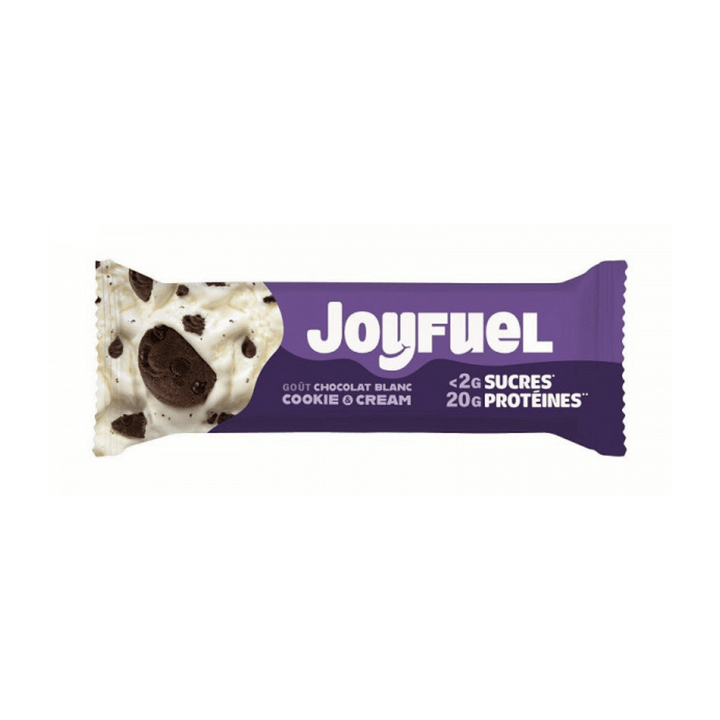 Barre chocolat blanc et cookie cream 55g - Joyfuel