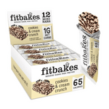 Boîte de mini barres cookies & cream 12x19g - Fitbakes