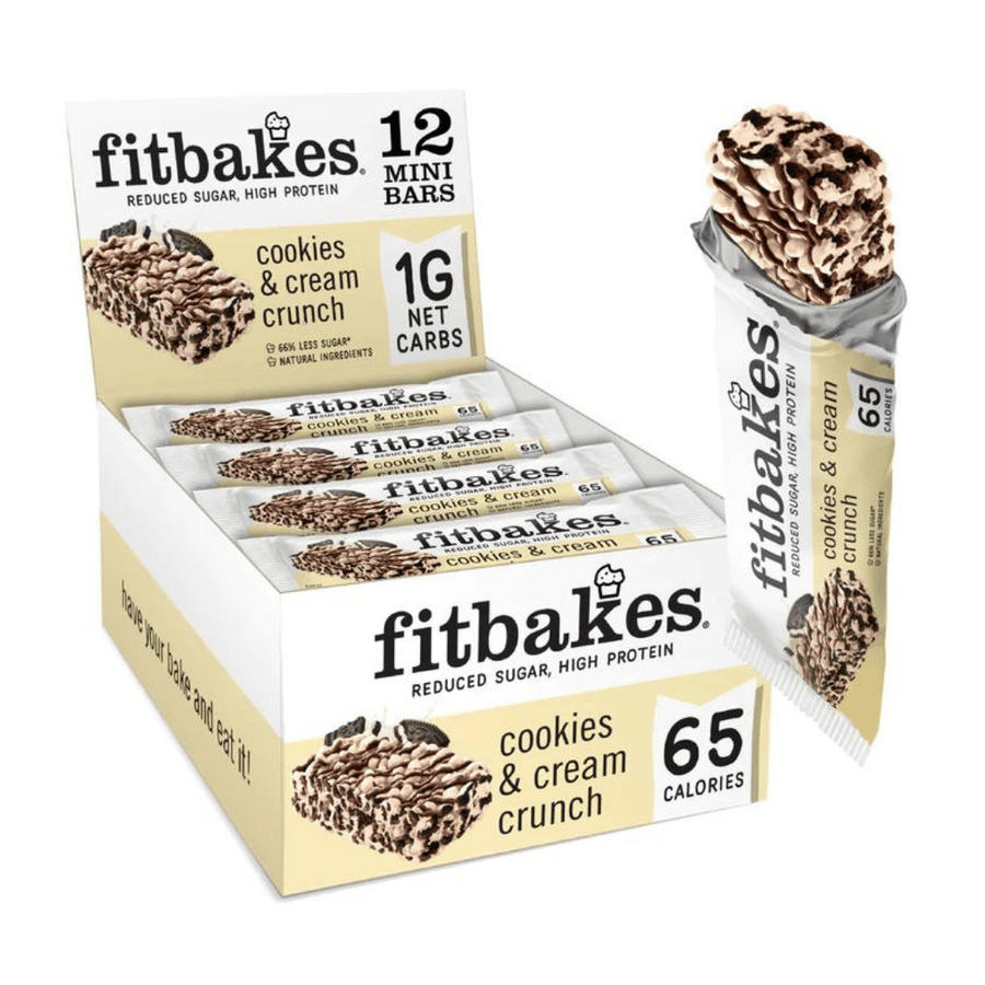 Boîte de barres aux cookies & cream 12x19g - Fitbakes