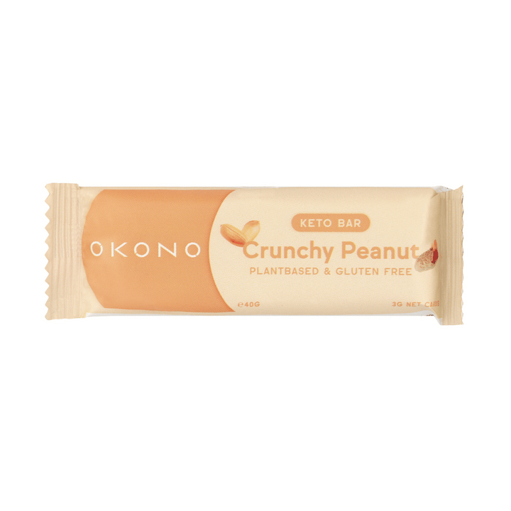 Barre keto crunchy cacahuète 40g - Okono