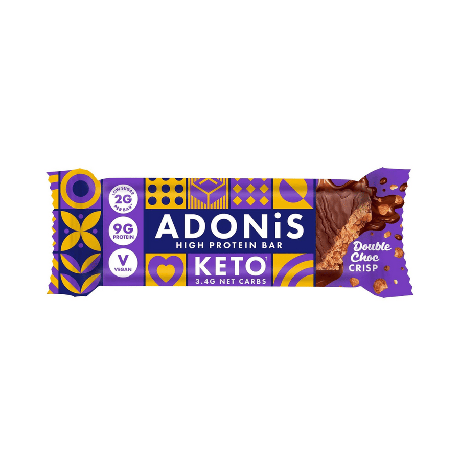 Barre keto double chocolat 45g - Adonis