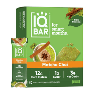 Barre énergétique Matcha Chai - IQ Bar