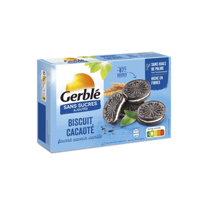 Biscuit cacaoté fourré saveur vanille 176g - Gerblé