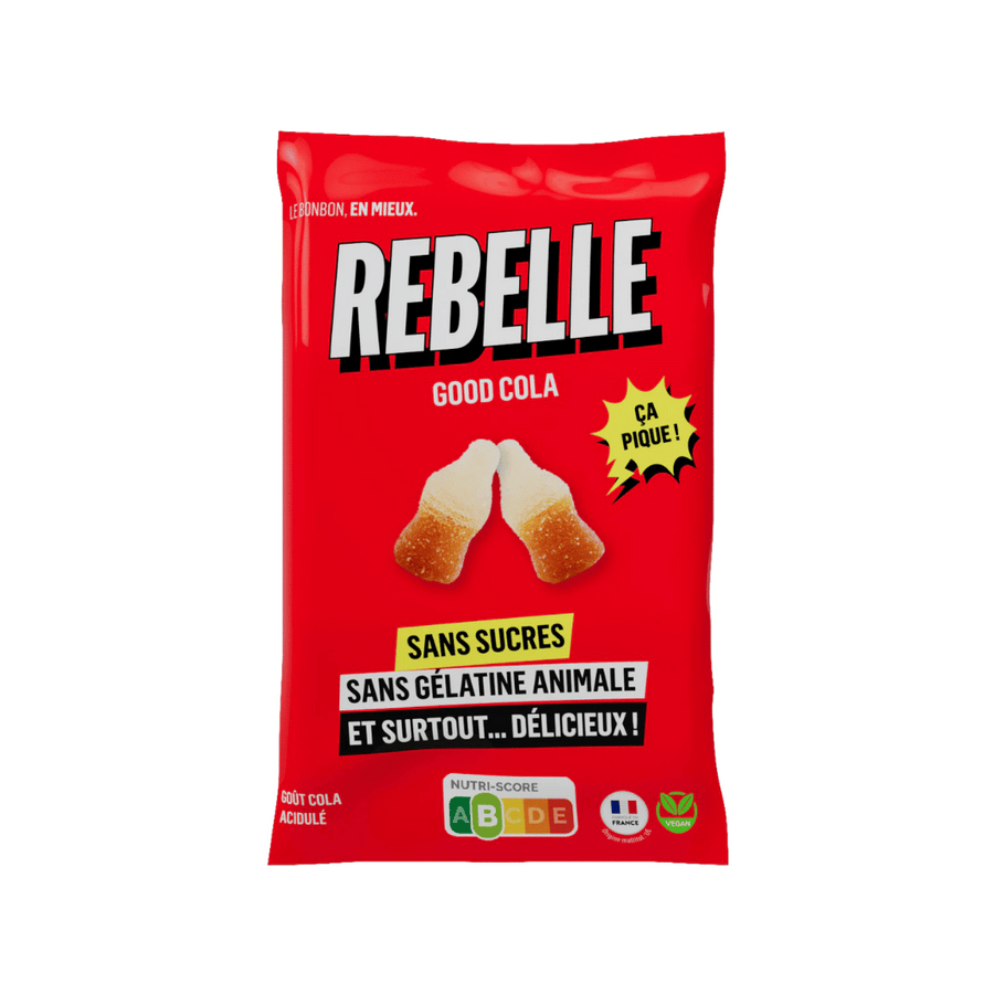 Bonbon cola sans sucre 50g - Rebelle
