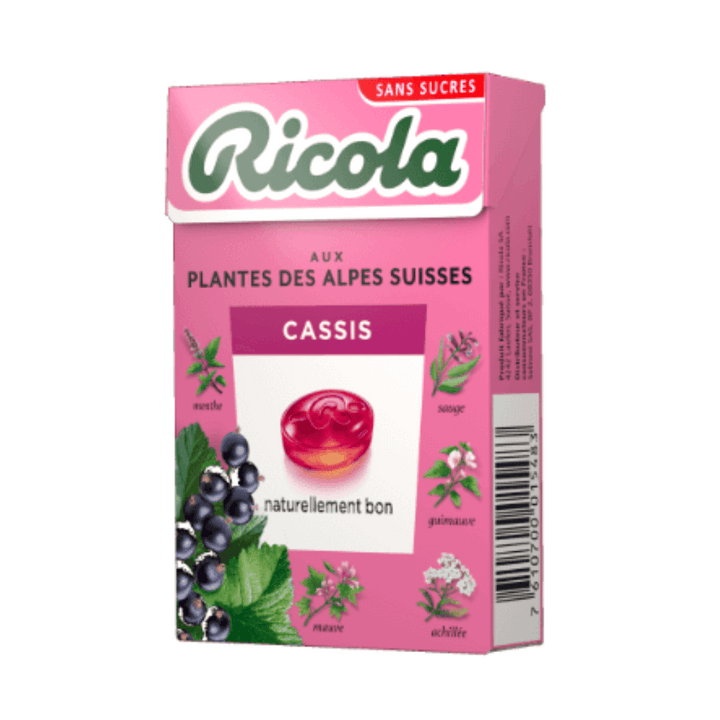 Bonbons sans sucres cassis 50g - Ricola