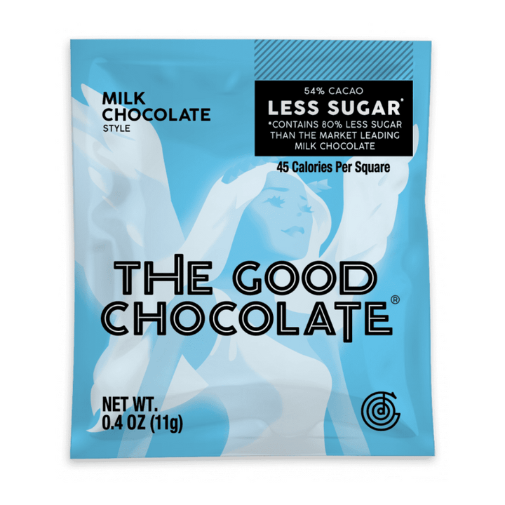 Carré de chocolat au lait 11g - The Good Chocolate