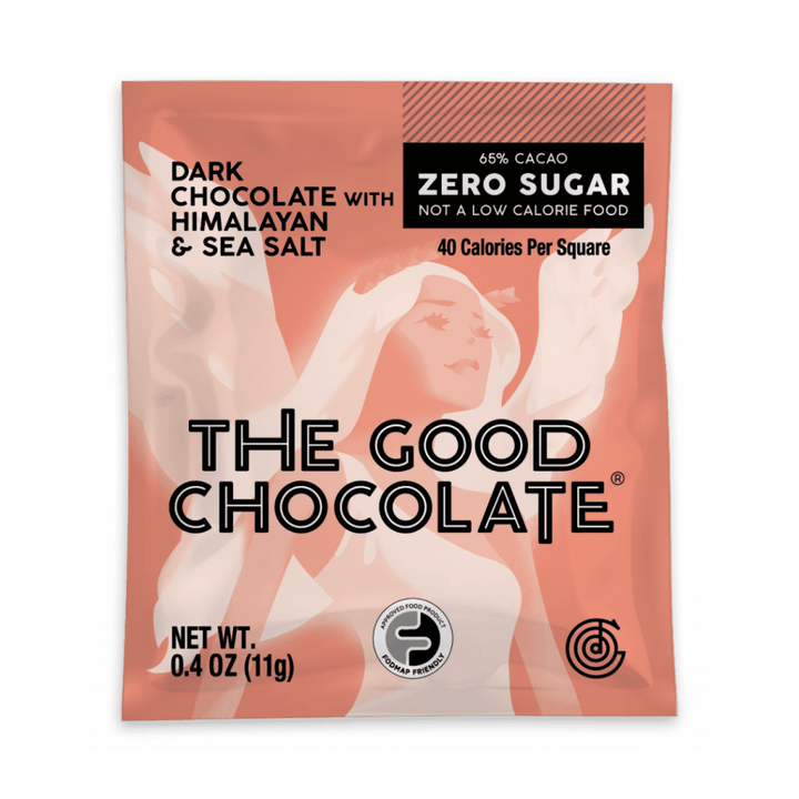 Carré de chocolat noir sel de mer et de l'Himalaya 11g - The Good Chocolate