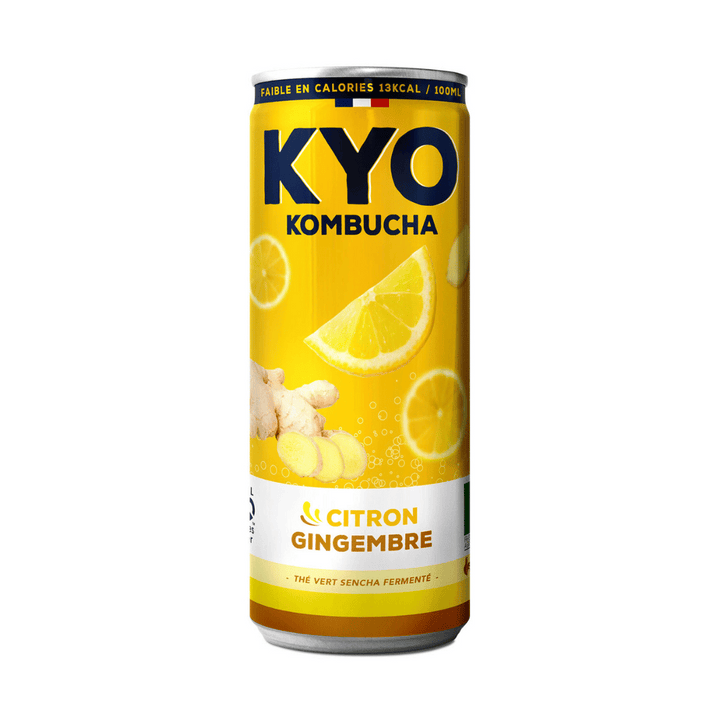 Kombucha citron gingembre bio 33cl - Kyo Kombucha