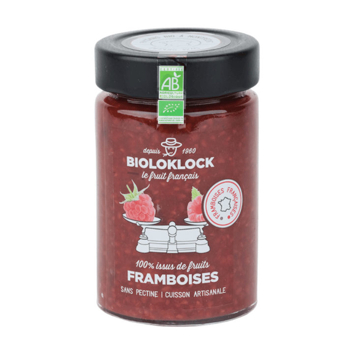 Purée 100% issus de fruits framboise 210g - Bioloklock
