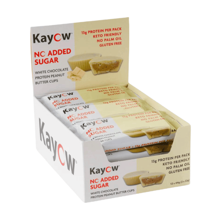 Boîte coupes au beurre de cacahuète et chocolat blanc 528g - Kayow