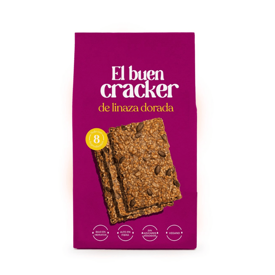 Crackers biologiques au lin doré 60g - Play Keto