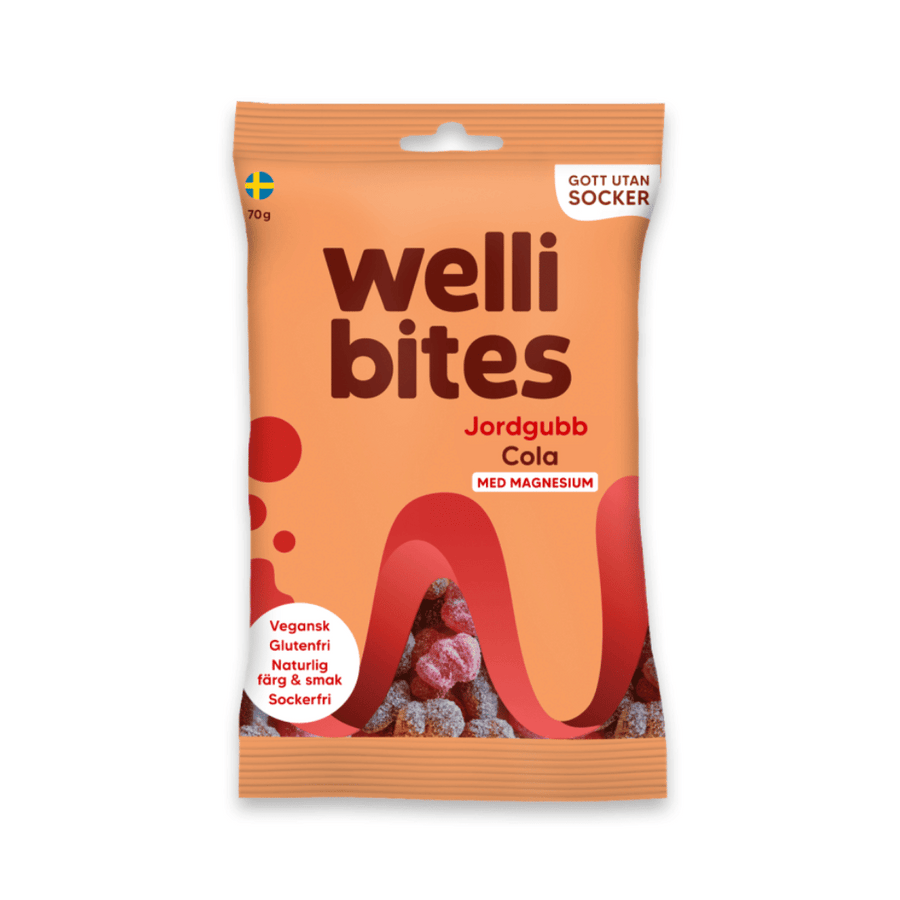 Bonbons fraise et cola 70g - Wellibites