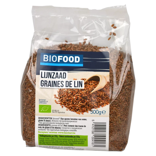 Graines de lin bio 500g - Biofood – Allmyketo