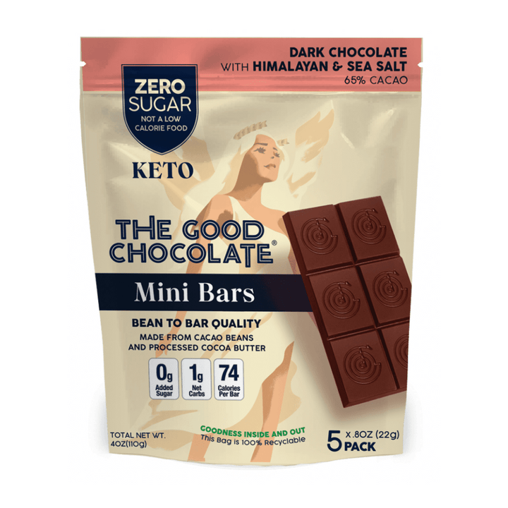 Mini tablettes de chocolat noir au sel de mer et de l'Himalaya - The Good Chocolate