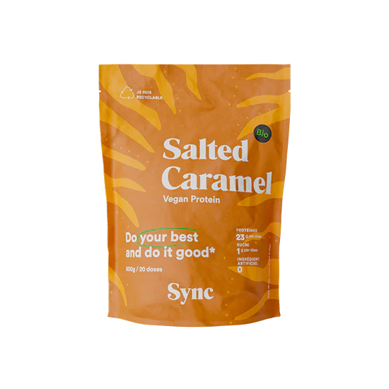 Proteine saveur Caramel salé 600g - Sync