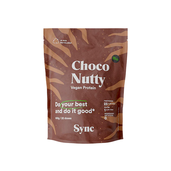 Proteine saveur Chocolat Noisette 600g - Sync