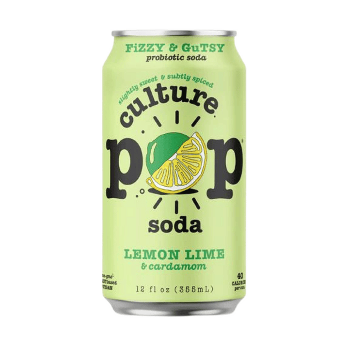 Soda probiotique pétillant citron 355ml - Culture Pop