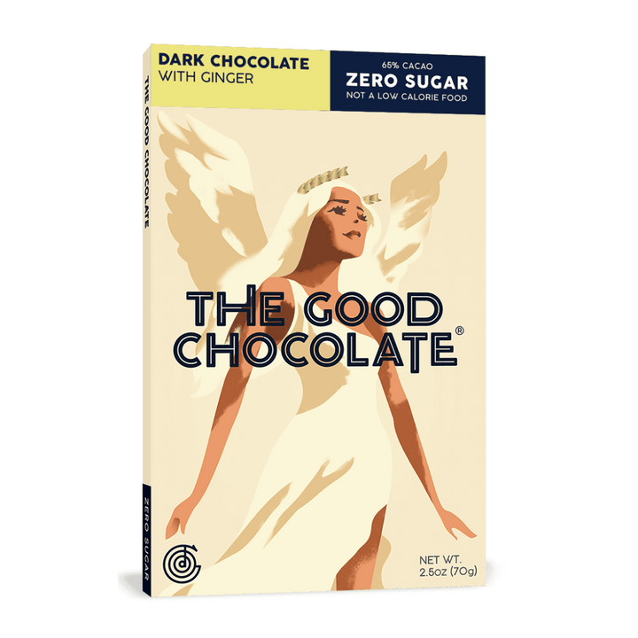 Chocolat noir au gingembre 70g - The Good Chocolate