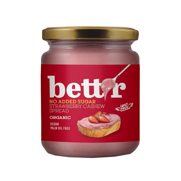 Pâte à tartiner fraises e noix de cajou sans sucre ajouté 250g - Bett'r