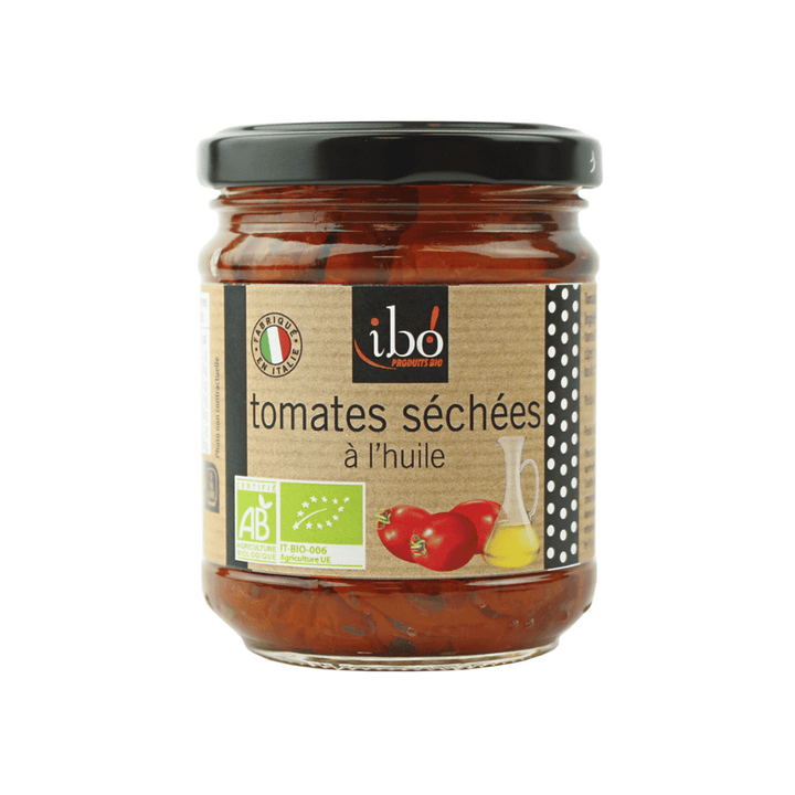 Tomates séchées à l'huile bio 190g - Ibo!