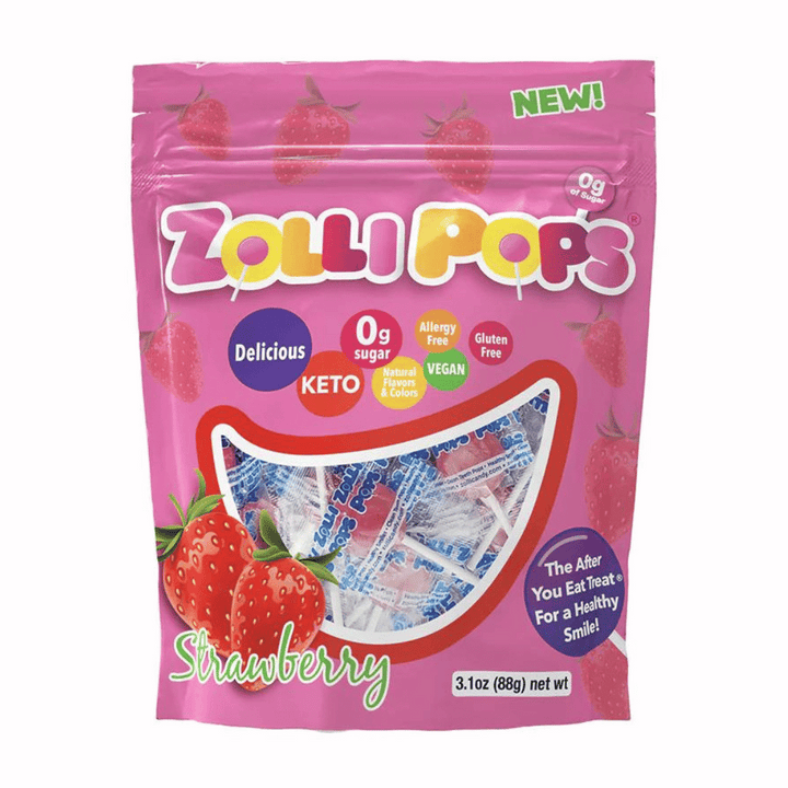 Sucettes Zollipops à la fraise - Zolli Candy