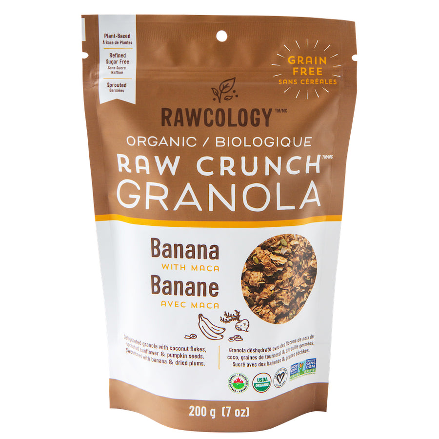 granola banane rawcology