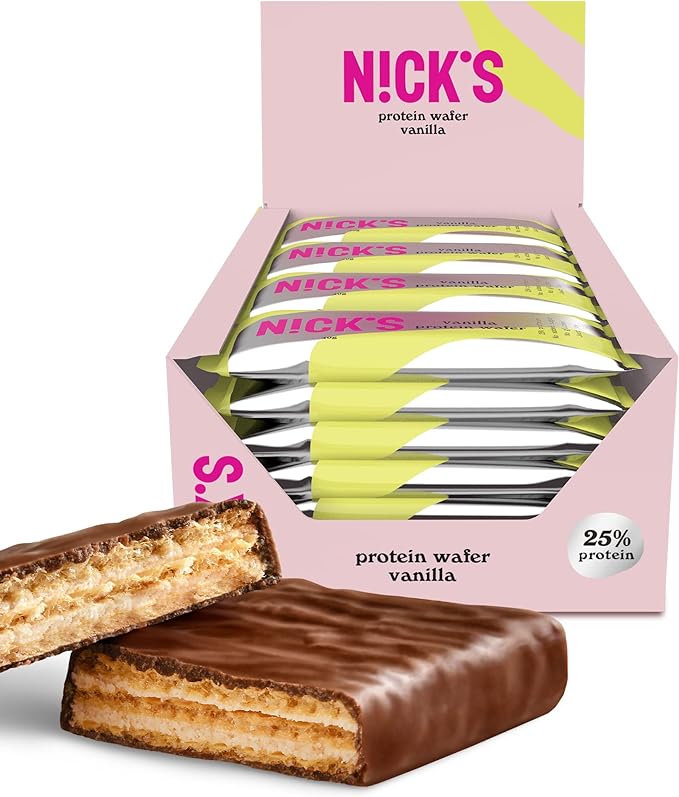 Barre protéinée gaufrette vanille 40g - Nick's