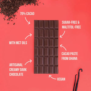 Tablette de chocolat - Vanille 100g - Ketonico