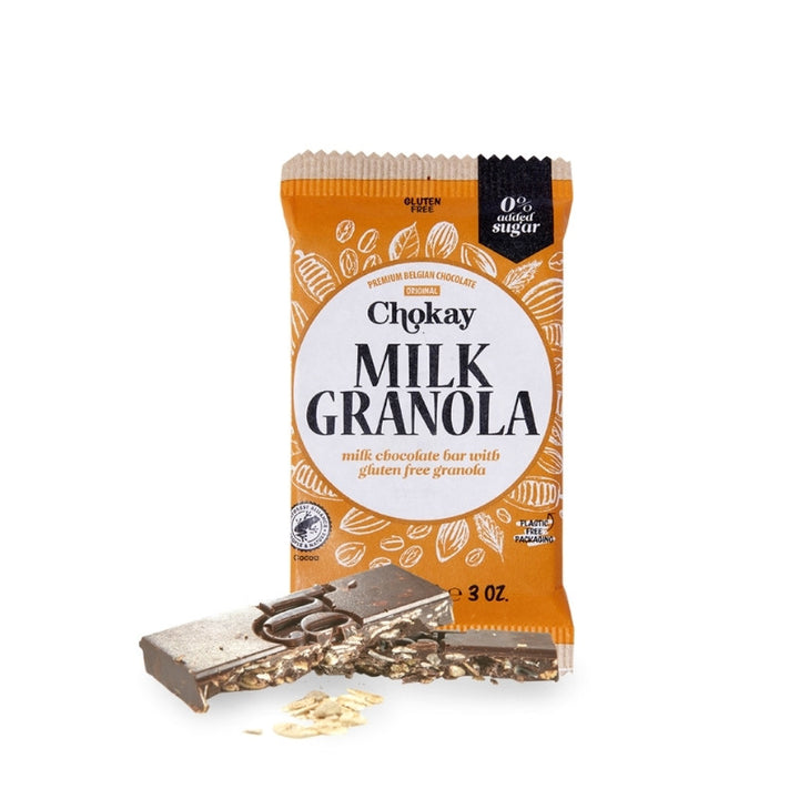 Tablette chocolat au lait granola 85g - Chokay