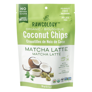 Coconut chips matcha rawcology