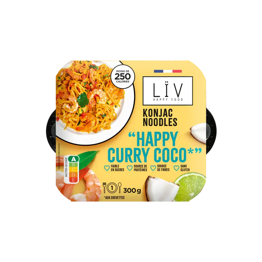 Pâtes de konjac curry coco 300g - LIV