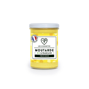 Moutarde bio fine et douce 190g - Les 3 Chouettes