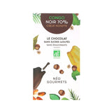 Chocolat noir aux noisettes 70% bio 70g - Néogourmets