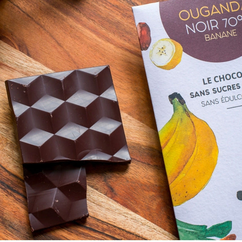 Chocolat noir à la banane 70% bio 70g - Néogourmets – Allmyketo