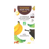 Chocolat noir à la banane 70% bio 70g - Néogourmets
