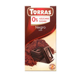 Chocolat noir sans sucre ajouté 75g - Torras