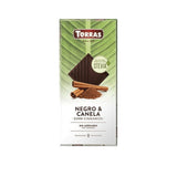 Chocolat noir à la cannelle sans sucre ajouté 125g - Torras