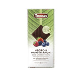 Dunkle Schokolade mit roten Früchten ohne Zuckerzusatz 125g - Torras