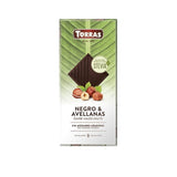 Dunkle Schokolade mit Haselnüssen ohne Zuckerzusatz 125g - Torras