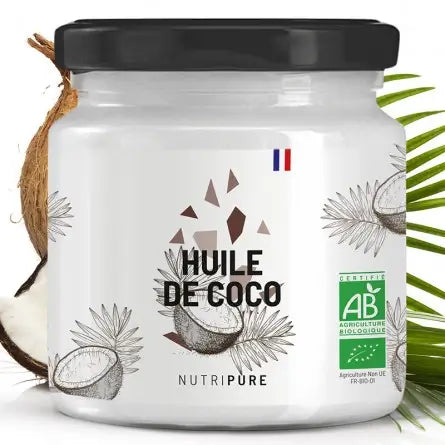 Huile de coco : alimentaire, bio, calories, liquide